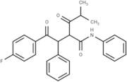 2-(2-(4-Fluorophenyl)-2-oxo-1-phenylethyl)-4-methyl-3-oxo-N-phenylpentanamide