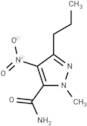 1-Methyl-4-nitro-3-propyl-(1H)-pyrazole-5-carboxamide