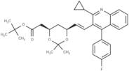 t-Butyl (3R,5S)-7-[2-cyclopropyl-4-(4-fluorophenyl)quinolin-3-yl]-3,5-isopropylidenedioxy-6-hepten…