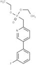 Diethyl ((5-(3-fluorophenyl)pyridin-2-yl)methyl)phosphonate