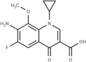 7-Amino-1-cyclopropyl-6-fluoro-8-methoxy-4-oxo-1,4-dihydroquinoline-3-carboxylic acid