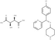 (S)-2-((4-Chlorophenyl)(piperidin-4-yloxy)methyl)pyridine (2R,3R)-2,3-dihydroxysuccinate