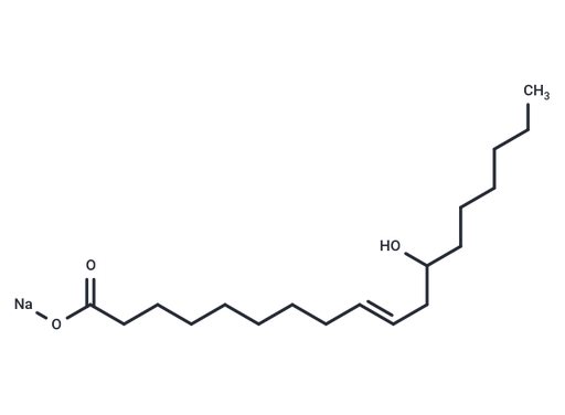 (E)-12-hydroxyoctadec-9-enoic acid sodium