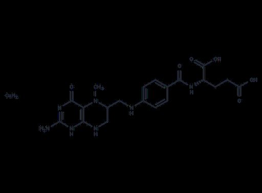 5-Methyltetrahydrofolic acid in DMSO:H2O=1:1, Concentration: 100 µg/mL (Standard)