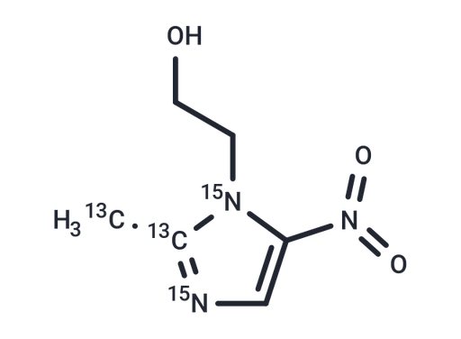 Metronidazole-13C2,15N2 (Standard)