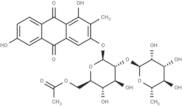 2-Methyl-1,3,6-trihydroxy-9,10-anthraquinone-3-O-α-rhamnosyl-(1→2)-β-D-glucoside