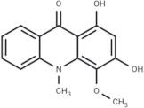 1,3-dihydroxy-4-methoxy-10-methylacridin-9-one