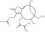 8α-(2-Methylacryloyloxy)-1-O-methylhirsutinolide 13-O-acetate