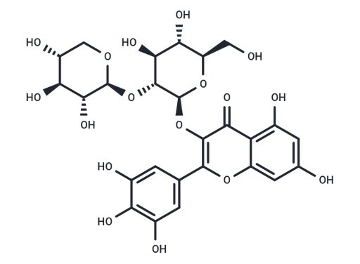 Myricetin-3-O-β-D-xylopyranosyl-(1→2)-β-D-glucopyranoside