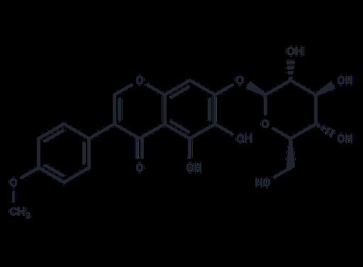 4-Methoxy-5,6-dihydroxyisoflavone-7-O-β-D-glucopyranoside