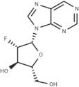 Purine -9-β-D-(2'-deoxy-2'-fluoro) arabinoriboside