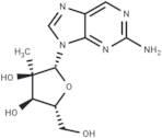 2-Amino-9-(2-C-methyl-β-D-ribofuranosyl)-9H-purine
