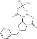 trans-Methyl 1-benzyl-4-(tert-butoxycarbonylamino)pyrrolidine-3-carboxylate