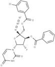 4’-Azido-3’-O-benzoyl-5’-O-(m-chlorobenzoyl)-2’-deoxy-2’-fluoro-β-D-arabinouridine