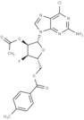 9-(2-O-Acetyl-5-O-toluyl-3-deoxy-3-fluoro-β-D-ribofuranosyl)-2-amino-6-chloropurine