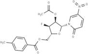 1-(2-O-Acetyl-5-O-(p-toluoyl)-3-deoxy-3-fluoro-b-D-ribofuranosyl)-5-nitropyridine-2(1H)-one