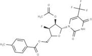 2’-O-Acetyl-5’-O-(p-toluoyl)-3’-deoxy-3’-fluoro-5-trifluoromethyluridine