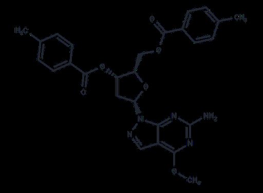 6-Amino-4-methoxy-1-(2-deoxy-3,5-di-O-(p-toluoyl)-b-D-ribofuranosyl)-1H-pyrazolo[3,4-d]pyrimidine