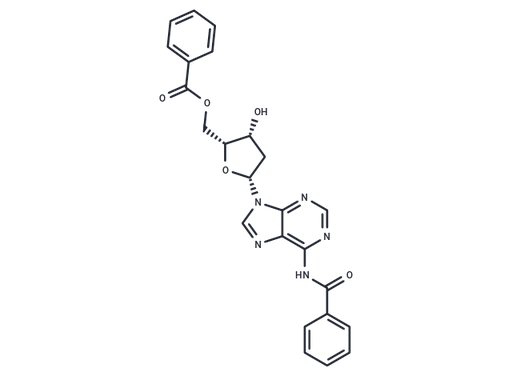 9-(5'-O-Benzoyl-N4-benzoyl-2-deoxy-β-D-threo-pentofuranosyl)adenine