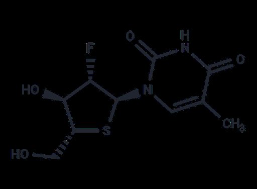 2'-Deoxy-2'-fluoro-5-methyl-4'-thio-a-D-arabinouridine