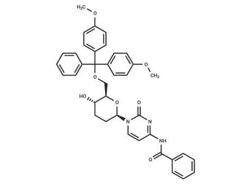 N4-Benzoyl-1-(6-O-DMTr-2,3-dideoxy-β-D-erythro-hexopyranosyl)cytosine