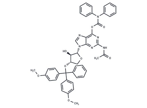 2-Acetylamino-1-{3'-O-[(4,4'-dimethoxy triphenyl)methyl]-a-L-threo furanosyl}-6-(N,N-diphenylcarba…