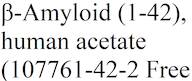 β-Amyloid (1-42), acetate (human)