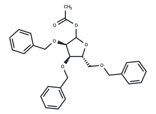 D-Ribofuranose,2,3,5-tris-O-(phenylmethyl)-,1-acetate