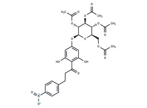 4′-O-(β-D-2″,3″,4″,6″-Tetraacetyl-glucopyranosyl)-4-nitrophloretin