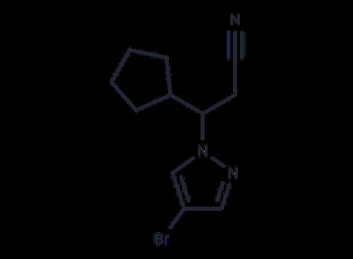 3-(4-Bromo-1H-pyrazol-1-yl)-3-cyclopentylpropanenitrile