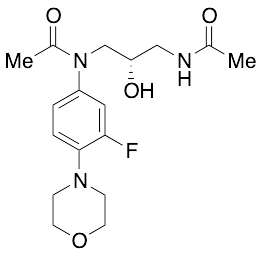 (S)-N-(Acetamido-2-hydroxypropyl)-N-(3-fluoro-4-morpholinophenyl)acetamide