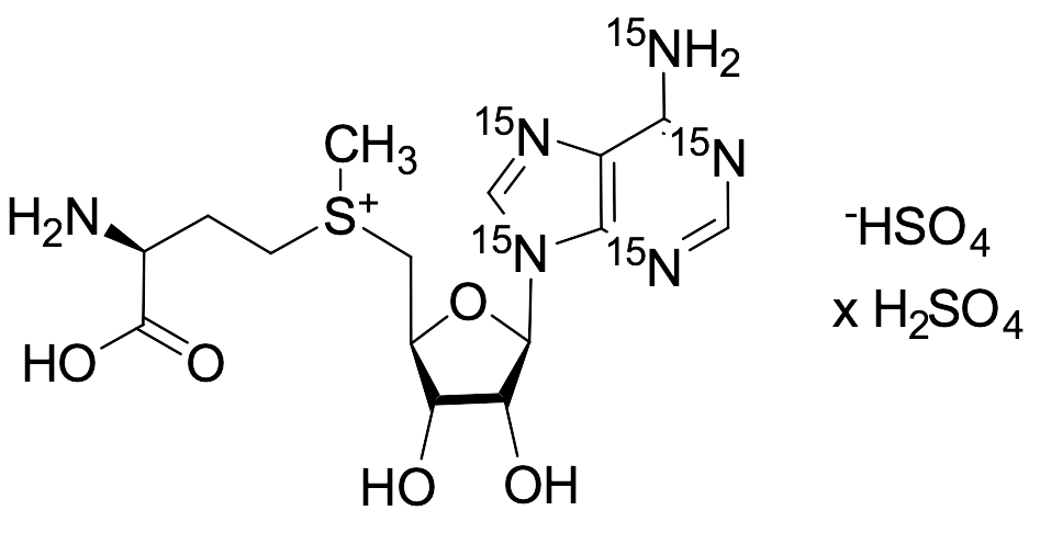 S-[5'-Adenosyl(15N5)]-L-methionine Sulfate Salt (Mixture of Diastereomers)