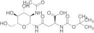 N-omega-(2-Acetamido-2-deoxy-b-D-glucopyranosyl)-N-a-Boc-L-asparagine