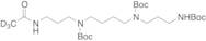 (4-((3-Acetamidopropyl)(tert-butoxycarbonyl)amino)butyl)(3-((tert-butoxycarbonyl)amino)propyl)carb…