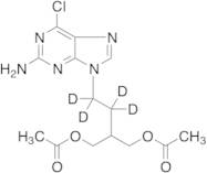 9-(4-Acetoxy-3-acetoxymethylbutyl)-2-amino-6-chloropurine-d4