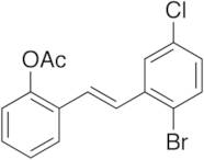 (E)-2-Acetoxy-2’-bromo-5’-chlorostilbene