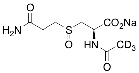 N-Acetyl-3-[3-amino-3-oxopropyl]sulfinyl]-L-alanine sodium salt-D3