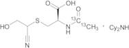 N-Acetyl-S-(1-cyano-2-hydroxyethyl)-L-cysteine-13C2 Dicyclohexylamine Salt