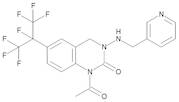 1-Acetyl-3,4-dihydro-3-[(3-pyridinylmethyl)amino]-6-[1,2,2,2-tetrafluoro-1-(trifluoromethyl)ethyl]-2(1H)-quinazolinone
