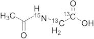 N-Acetylglycine-13C2,15N