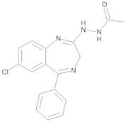 2-(2-Acetylhydrazino)-7-chloro-5-phenyl-3H-1,4-benzodiazepine