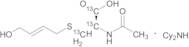 N-Acetyl-S-(4-hydroxy-2-buten-1-yl)-L-cysteine-13C3 Dicyclohexylamine Salt