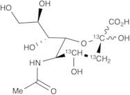 N-Acetyl-D-[1,2,3-13C3]neuraminic Acid