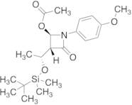 (3R,4R)-4-(Acetyloxy)-3-[(1R)-1-[[(1,1-dimethylethyl)dimethylsilyl]oxy]ethyl]-1-(4-methoxyphenyl)-…