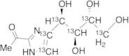 (R,S,R)-2-Acetyl-4-(1,2,3,4-tetrahydroxybutyl)-imidazole-13C6