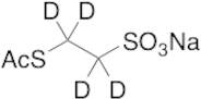 2-Acetylthioethanesulfonic Acid-d4 Sodium Salt