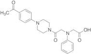 [{2-[4-(4-Acetylphenyl)piperazin-1-yl]-2-oxoethyl}(phenyl)amino]acetic Acid