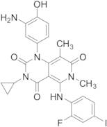 1-(3-Amino-4-hydroxyphenyl)-3-cyclopropyl-5-((2-fluoro-4-iodophenyl)amino)-6,8-dimethylpyrido[4,3-…