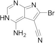 4-Amino-6-bromo-7H-pyrrolo[2,3-d]pyrimidine-5-carbonitrile