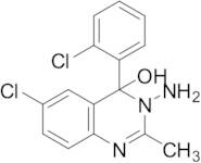 3-Amino-6-chloro-4-(2-chlorophenyl)-3,4-hydroxy-2-methylquinazoline